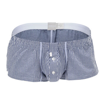 Stripe Seersucker Fit Trunks '23,blue, small image number 0