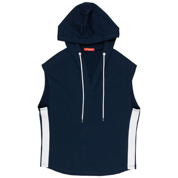 Side Line Sleeveless Parka,navy, small image number 0