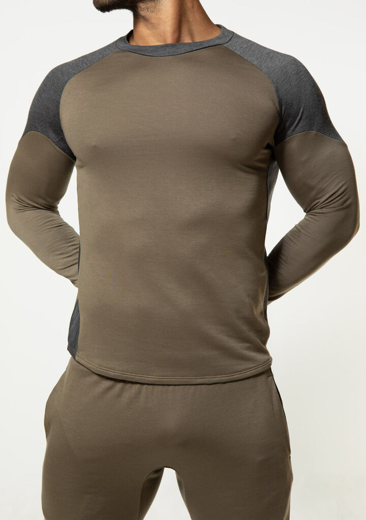 Body Composition Long Sleeves,olive, medium image number 1