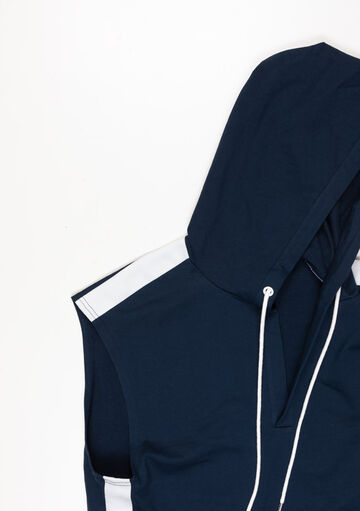 Side Line Sleeveless Parka,navy, small image number 6