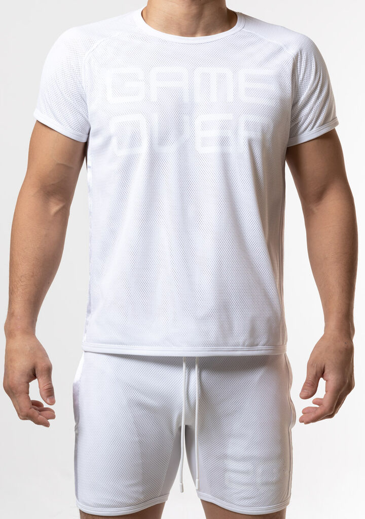 Double Layered Mesh Techno T,white, medium image number 1