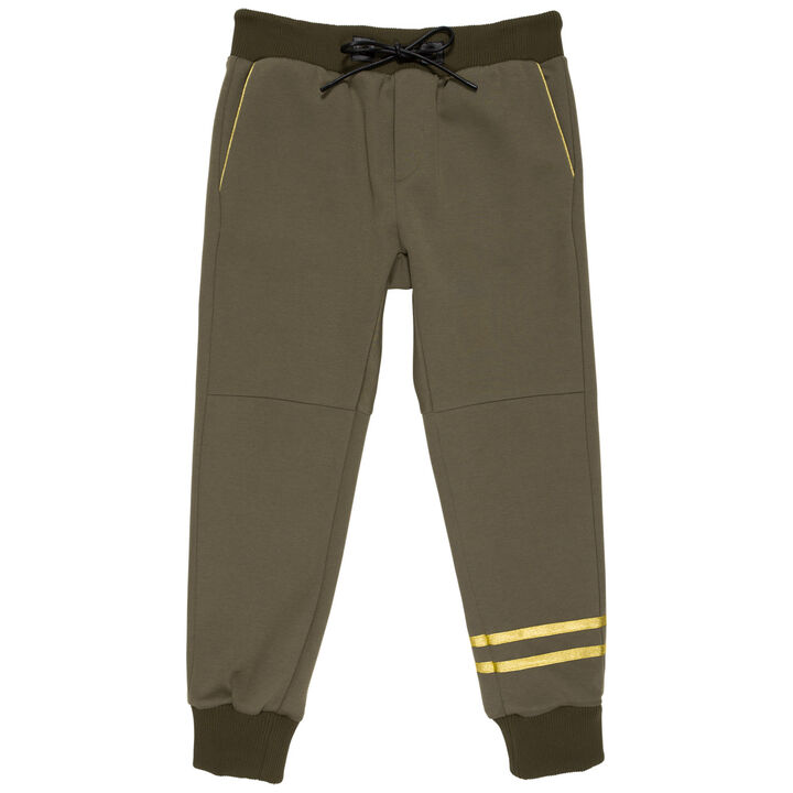 Metallic Hem Fit Pants