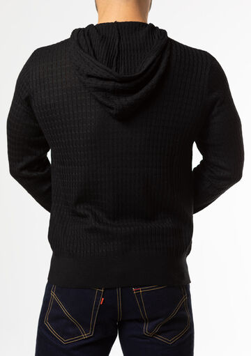 Knit Hoodie,black, small image number 3