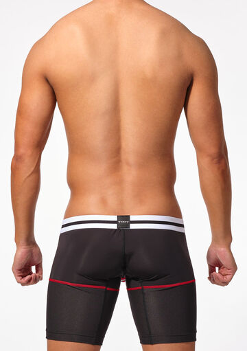 Layered Long Boxer,ブラック, small image number 2