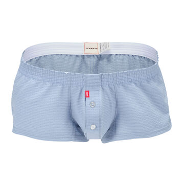 Gingham Seersucker Fit Trunks,saxe, small image number 0