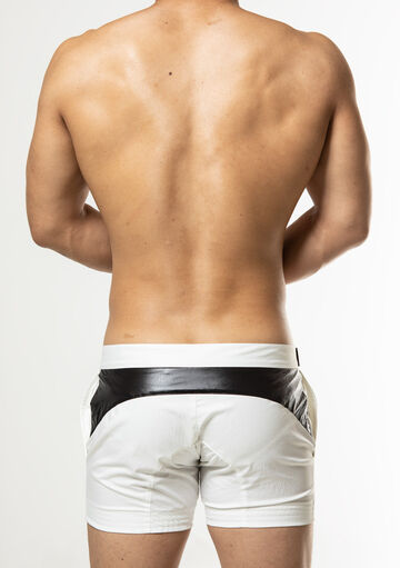 Solid Buckle Short Pants,, small image number 3
