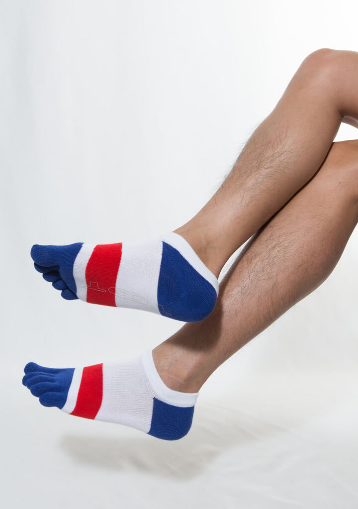 Wide line finger socks,, medium image number 1