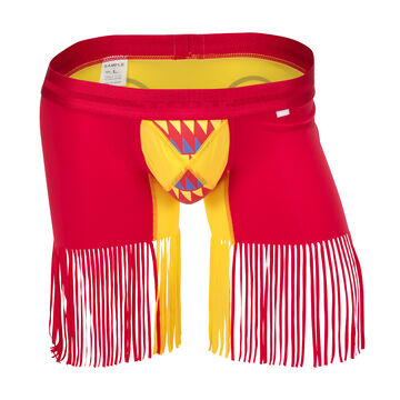 Fringed Hem Boxer,red, small image number 0