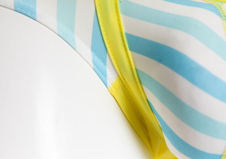 Stripe Cup Bikini,lemon, medium image number 6