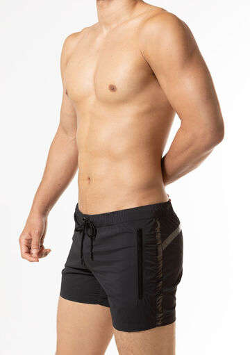 Stretch Taffeta Shorts,black, small image number 2