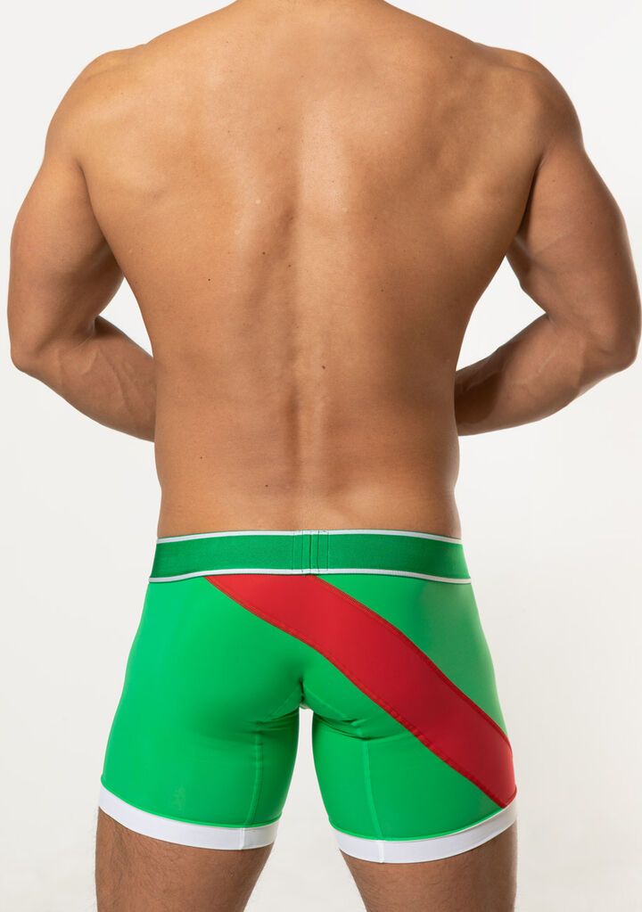 Red Slash Long Boxer,green, medium image number 3