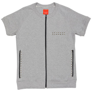 Zip Up sweatshirt,gray, small image number 0