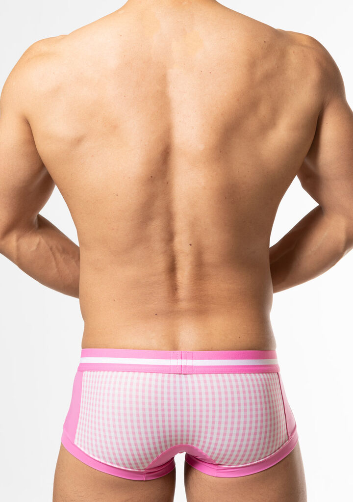 Gingham Check Boxer,pink, medium image number 3