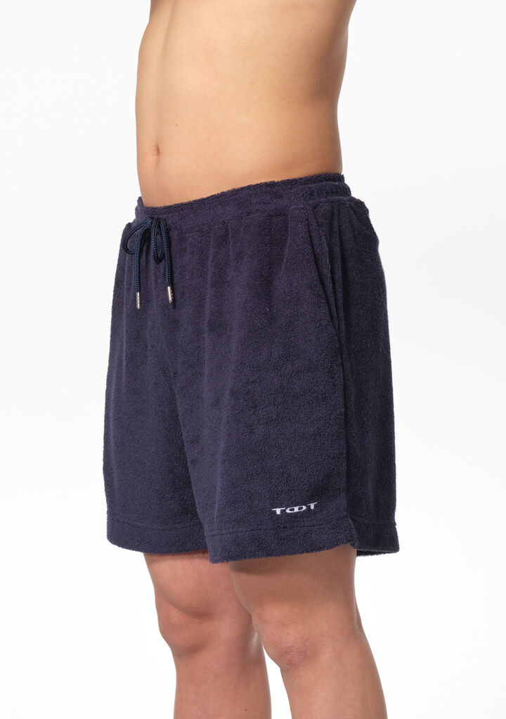 Relaxing Pile Shorts,navy, medium image number 3