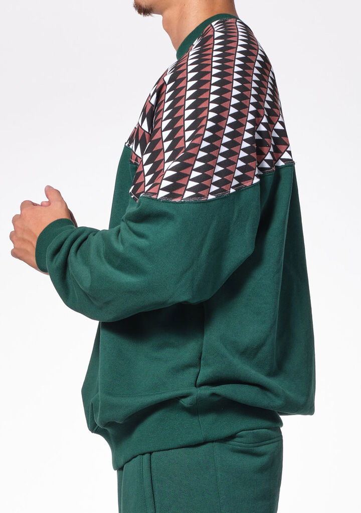 Tribal△ Pullover,green, medium image number 3