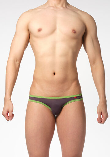 Bold Binder Mesh Bikini,ダークグレー, small image number 1