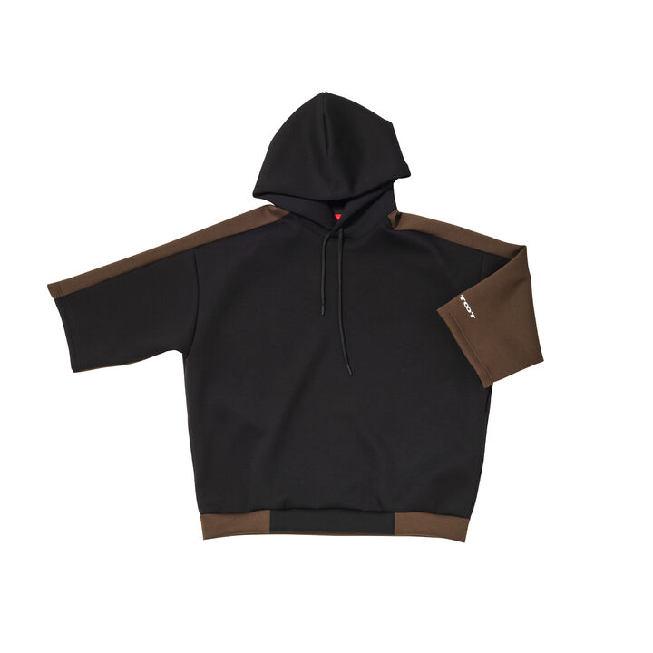 Two-tone Colored Hoodie,khaki, medium image number 0