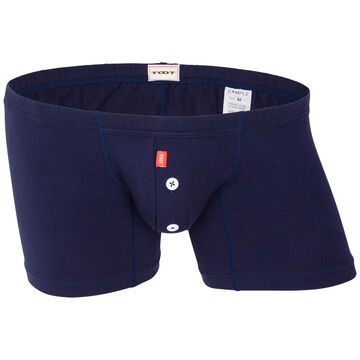 Cotton Long Boxer,navy, small image number 0