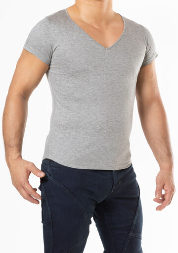 Organic Cotton V-neck T,gray, small image number 2