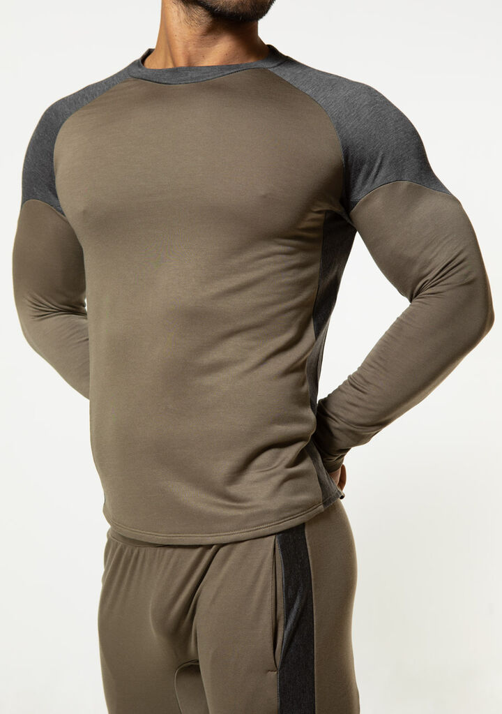 Body Composition Long Sleeves,olive, medium image number 2