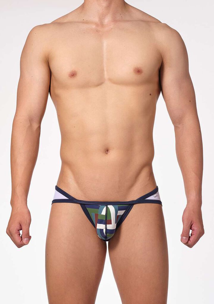 Multi-block Cross Cup Bikini,, medium image number 1