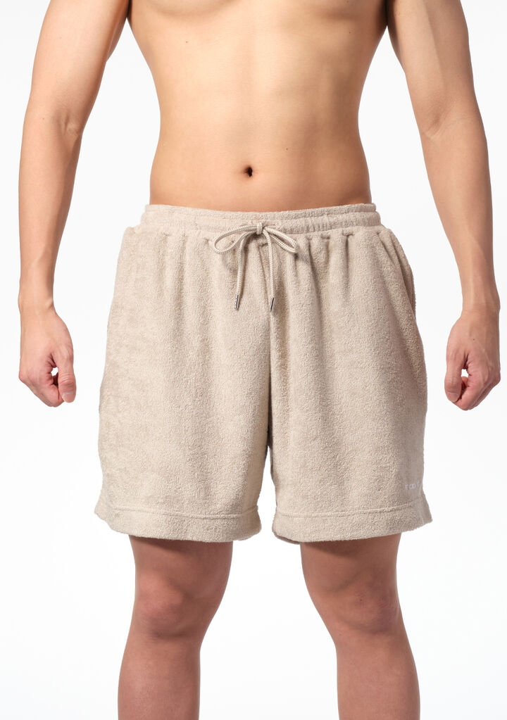 Relaxing Pile Shorts,beige, medium image number 1