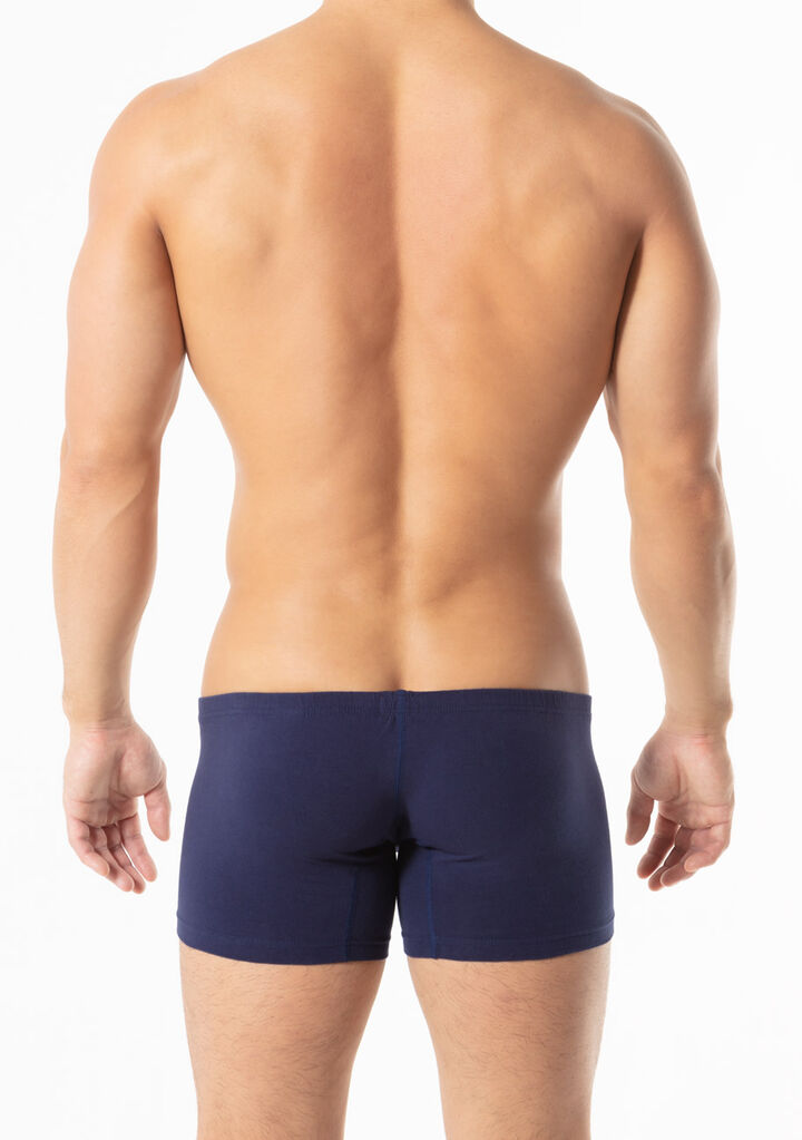 Cotton Long Boxer,navy, medium image number 3