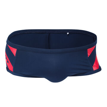 Diagonal Line & Logo Swim Boxer,navy, small image number 0