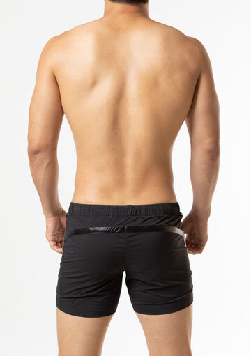 Stretch Taffeta Shorts,black, small image number 3