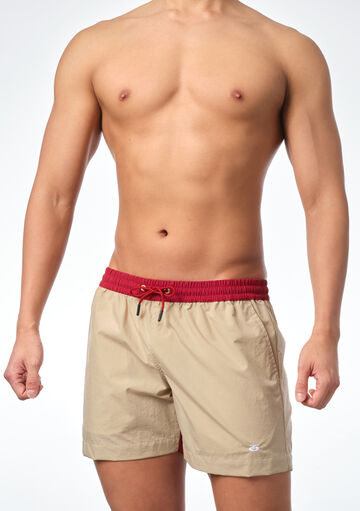 Two-tone Colored Surf Shorts,beige, small image number 1