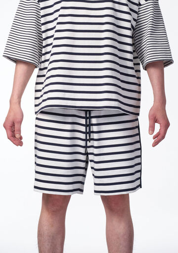 Marine Stripe Shorts,white, small image number 1