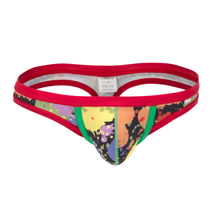 Mixed Paint Thong,red, medium image number 0