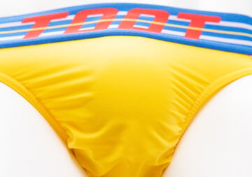 Vivid Color Flat Bikini,yellow, small image number 7