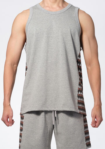 Tribal△ Tank Top,gray, small image number 1