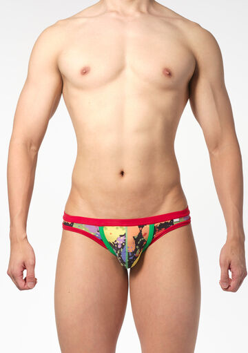 Mixed Paint Thong,red, small image number 1