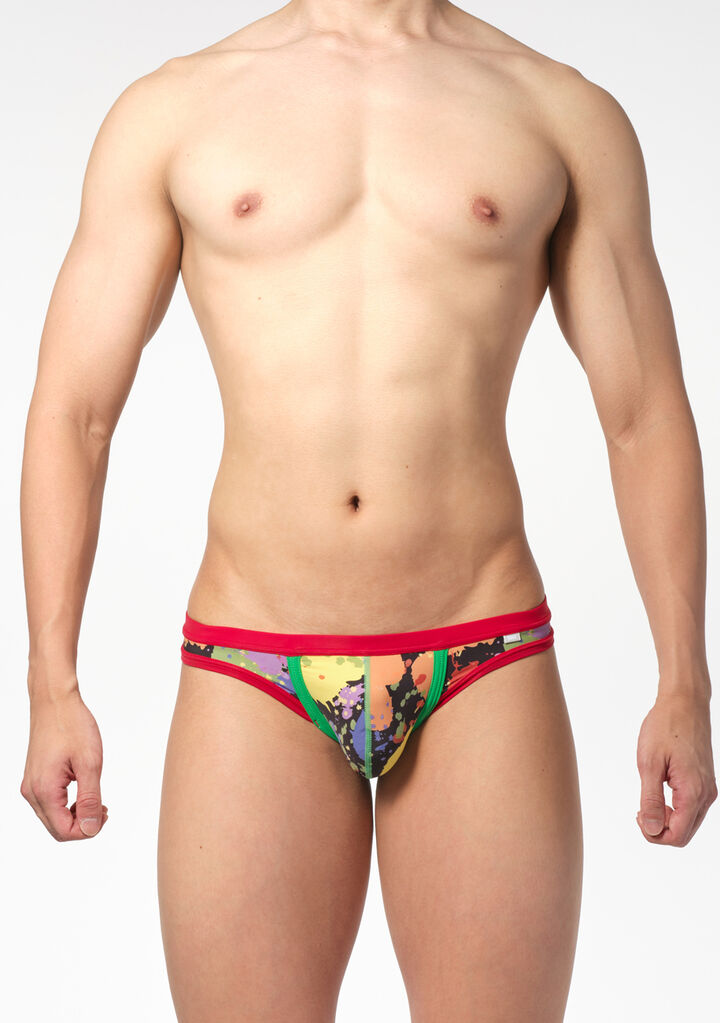 Mixed Paint Thong,red, medium image number 1