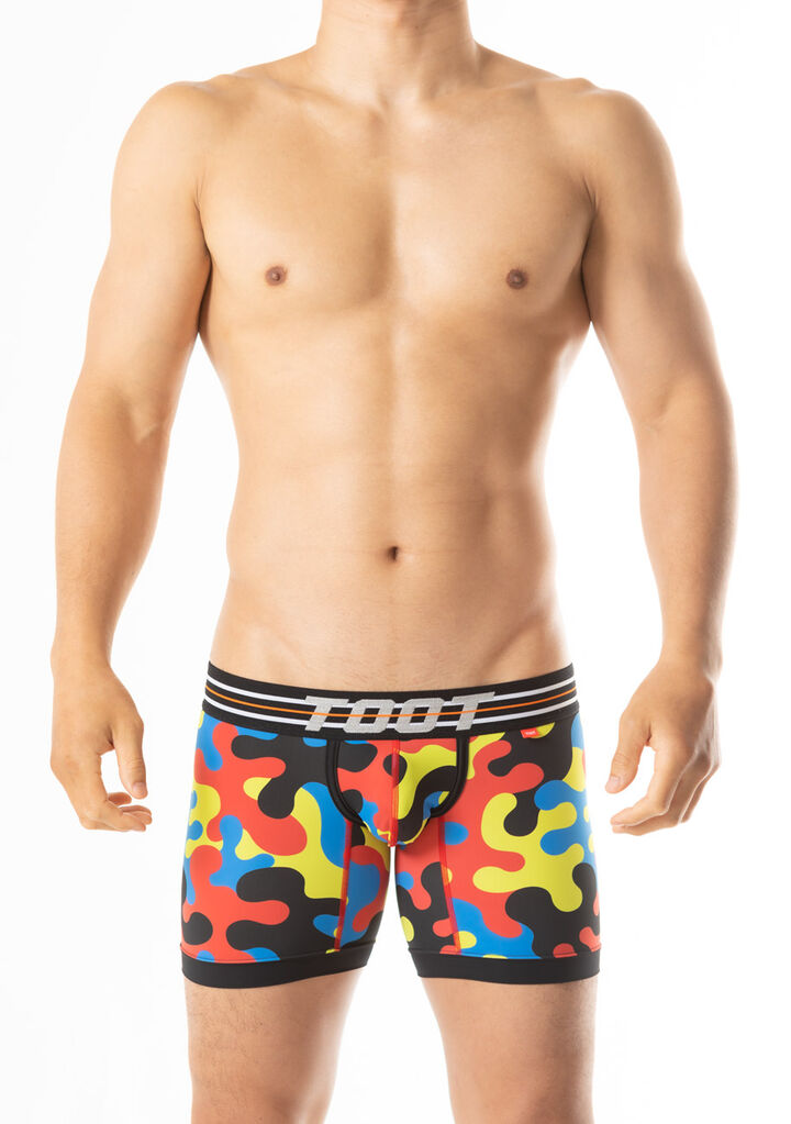 Vivid Camo Long Boxer,black, medium image number 1