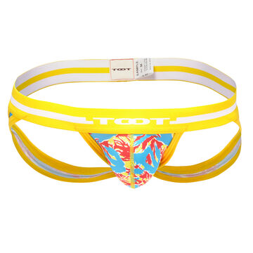 Tiger Scratch Jockstrap,yellow, small image number 0