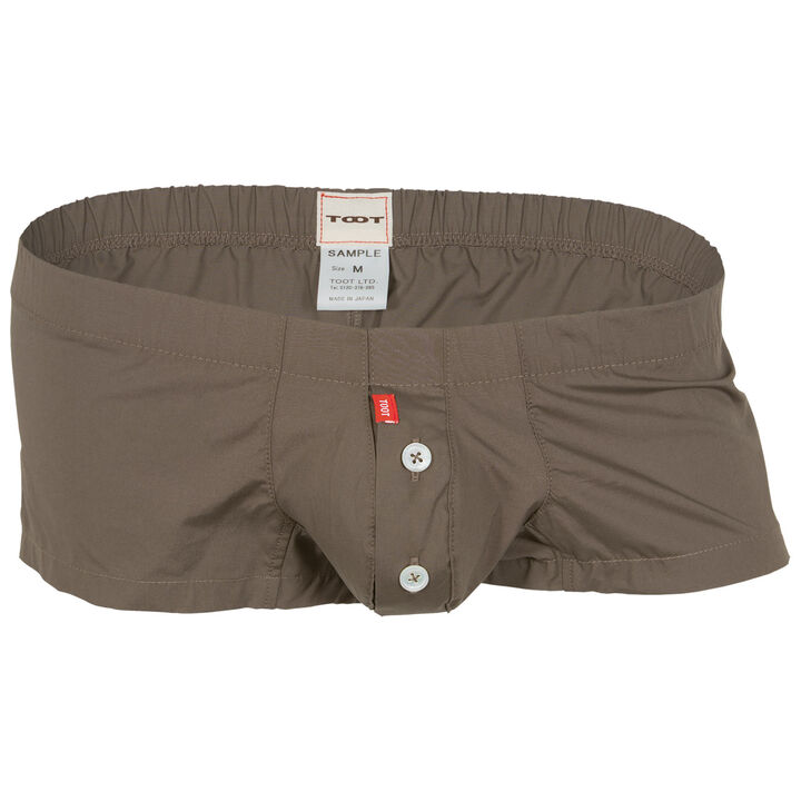 Striped Fitted Trunks,brown, medium image number 0