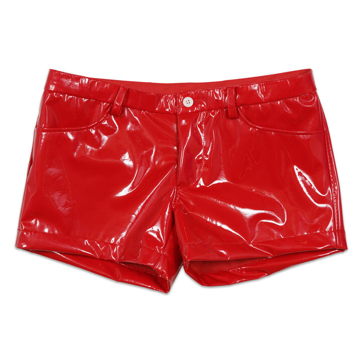 Laminated shorts,red, medium image number 0