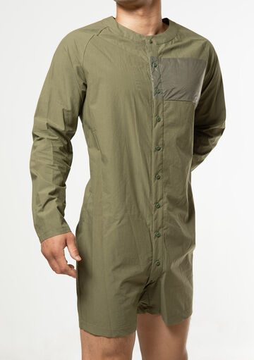 Solid Union Suit,olive, small image number 4