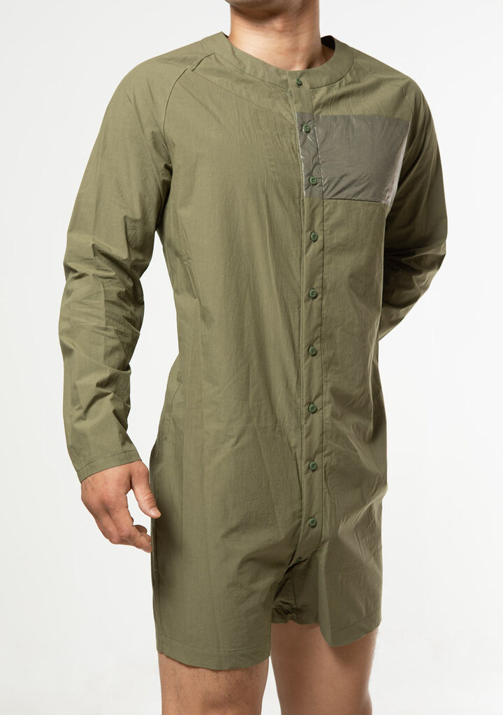 Solid Union Suit,olive, medium image number 4