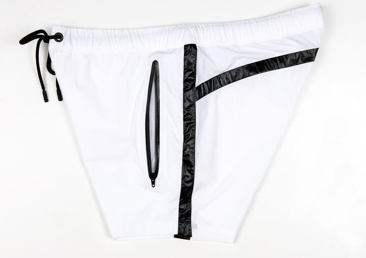 Stretch Taffeta Shorts,white, medium image number 6