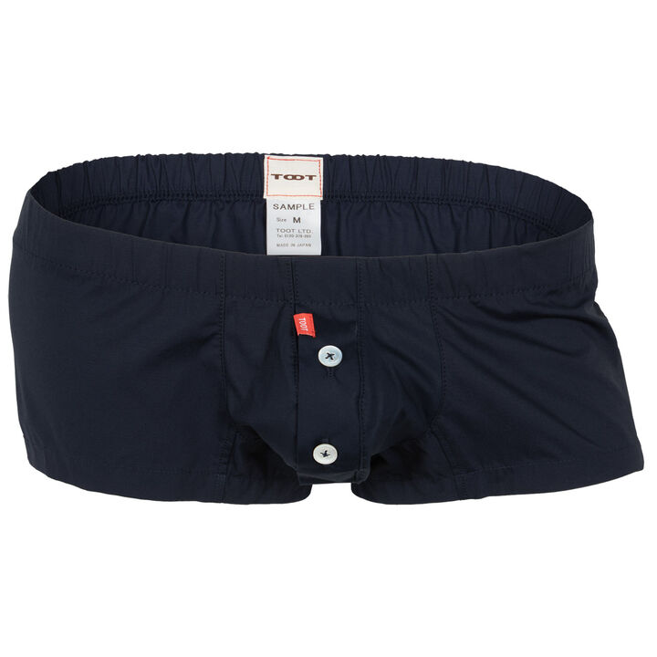 Striped Fitted Trunks,navy, medium image number 0