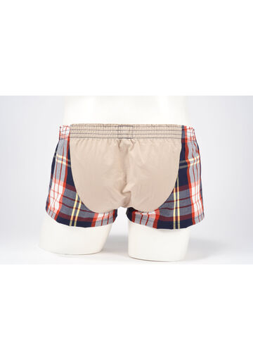 Hybrid Tartan Check Trunks,navy, small image number 4