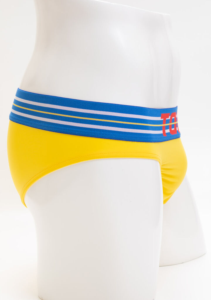 Vivid Color Flat Bikini,yellow, medium image number 8