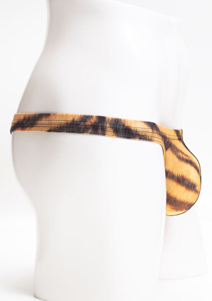 TIGER Pattern Thong,magenta, medium image number 7