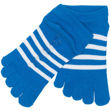 Stripe line finger socks,blue, small image number 0
