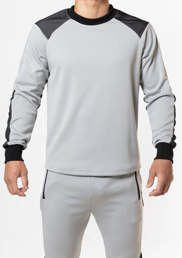 Layered Mesh Pullover,gray, small image number 1