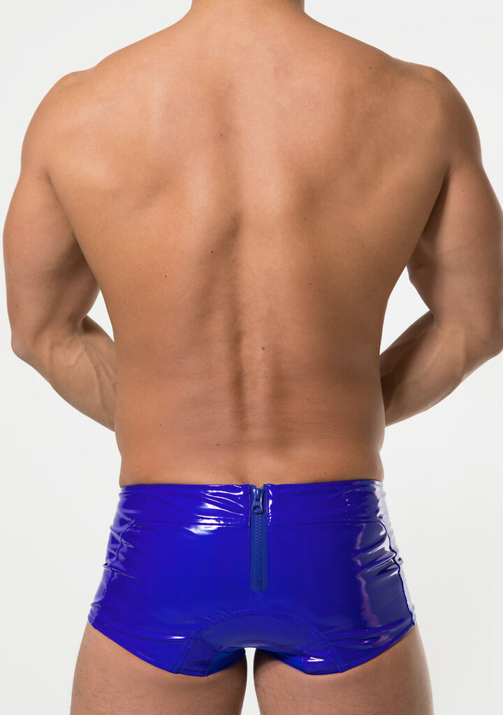 Laminated swim pants,blue, medium image number 3